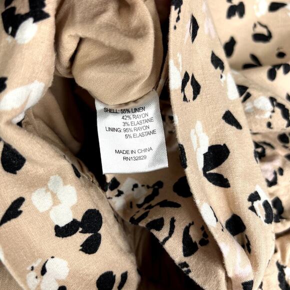 Camila Coelho Revolve Fifer Leopard Print Wrap Top Long Sleeve V-Neck SMALL - Picture 5 of 5